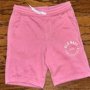 Boys Pink Old Navy Short. Size Medium